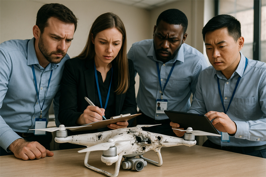 Analyze a shot drone